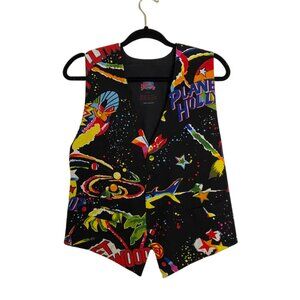 Planet Hollywood Jam Space Colorful Vest - Unisex - Size Small Medium
